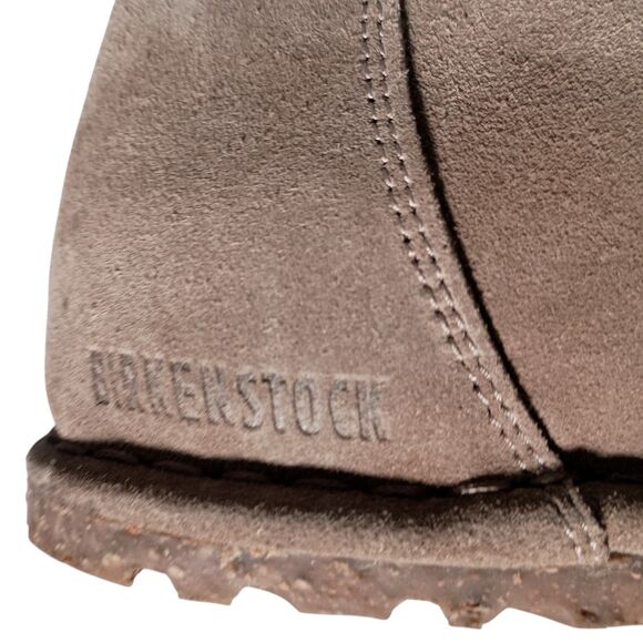 Birkenstock Utti Lace Unisex 41 Men\'s 8 Women\'s 10 Lace-Up Suede Shoes Beige